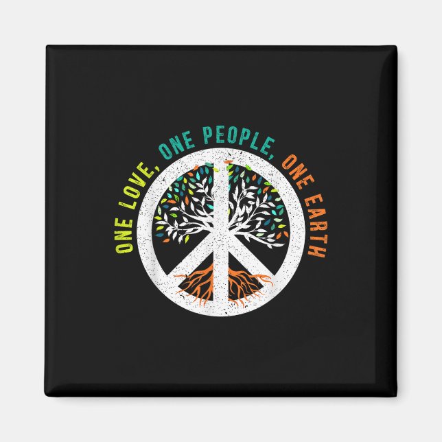 Aimant One Love One People One Earth Journée Internationa (Devant)
