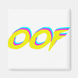 Aimant OOF Retro Neon Graphic