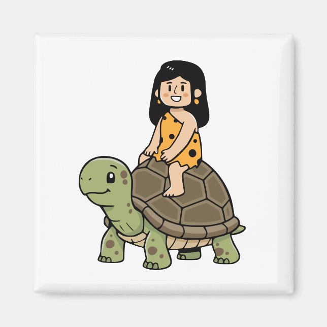 Aimant Oona et la Tortue (Devant)