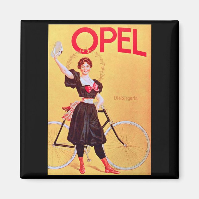 Aimant Opel - Vélo Vintage Poster Art ( 1900 ) (Devant)
