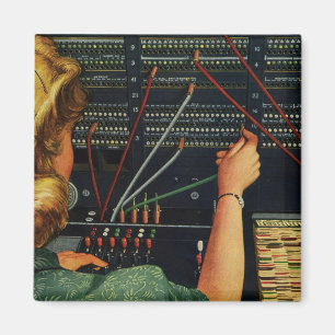 Aimant Opérateur de tableau de bord téléphonique, entrepr