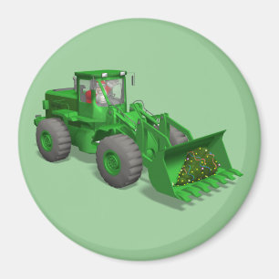 Aimant Opérateur du bulldozer du Père Noël