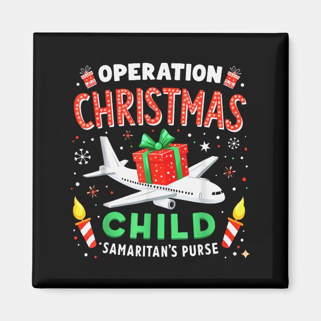 Aimant Opération Enfant de Noël Sac à main des Samaritain (Devant)