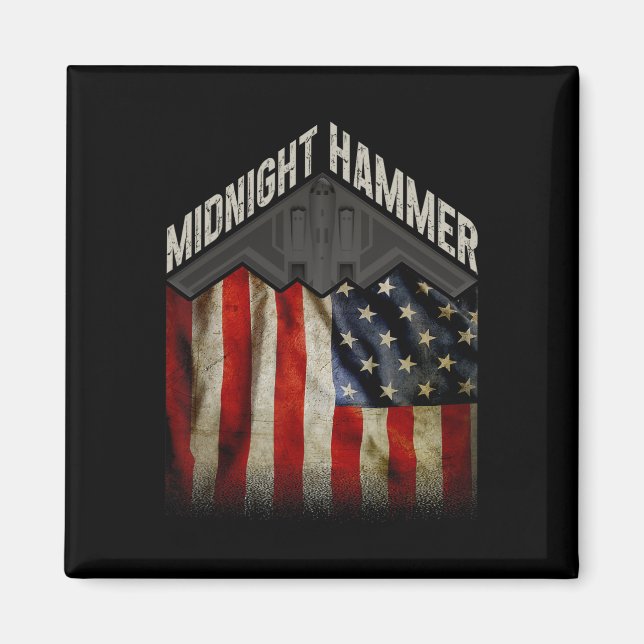 Aimant Opération Midnight Hammer - Drapeau Usa Midnight H (Devant)