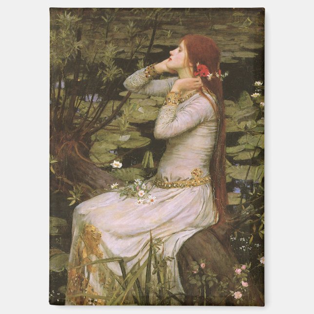 Aimant Ophelia Étang Lily Shakespeare Classique Beaux-Art (Recto)