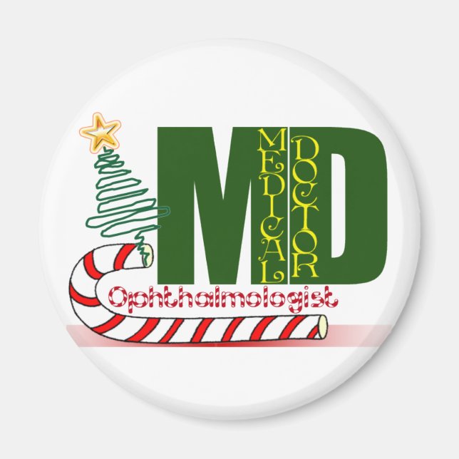 AIMANT OPHTALMOLOGUE DE NOËL (Devant)