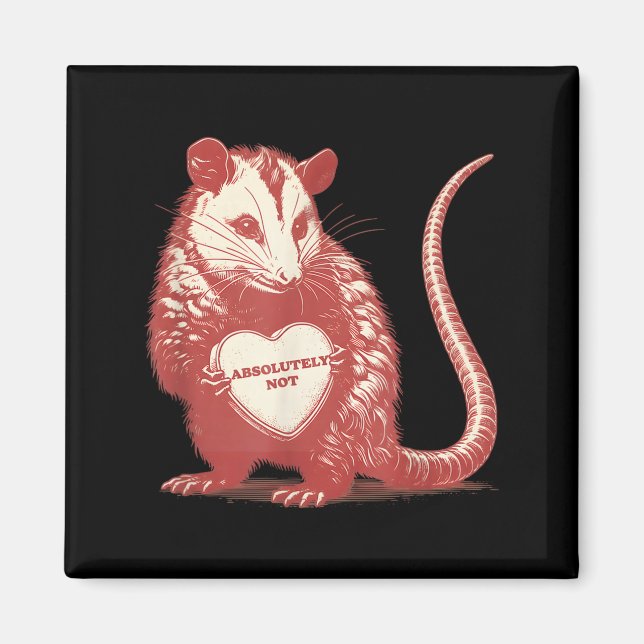 Aimant Opossum drôle absolument pas graphique de la Saint (Devant)