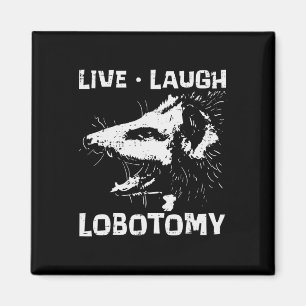 Aimant Opossum Live Love Lobotomy Possum Street Trash Cat