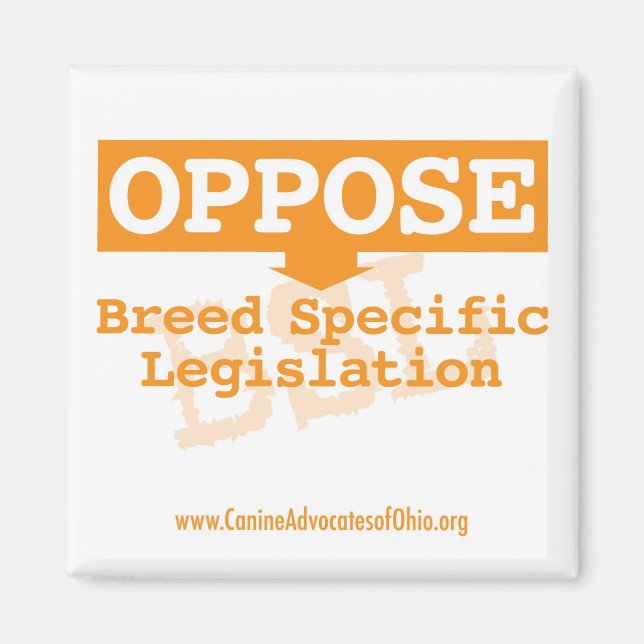 Aimant Opposez-vous au Carré BSL (Devant)