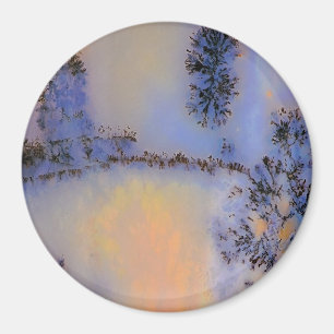 Aimant Opus australien 2 d'agate de mousse