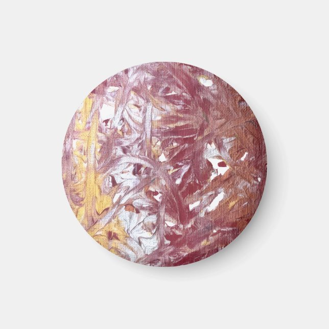 Aimant Or, Argent, Rouge, Or Rose, Marbrure Artistique (Devant)