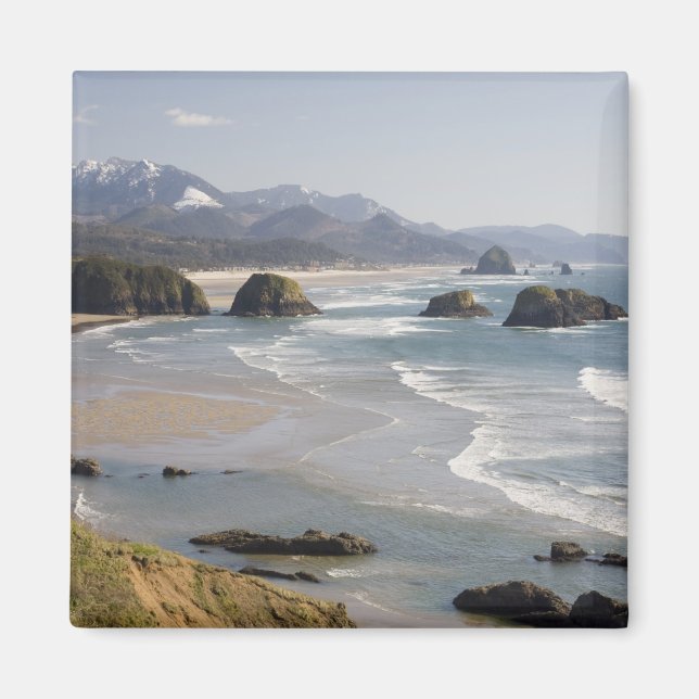 Aimant OR, côte de l'Oregon, Ecola State Park, Crescent (Devant)