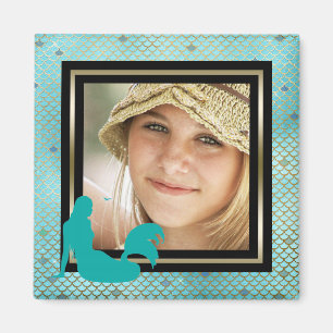Aimant Or turquoise nautique de sirène faite sur command