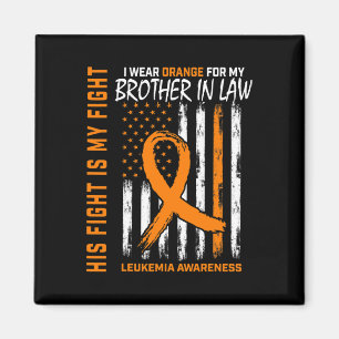 Aimant Orange Brother En Droit Leucémie Cancer Sensibilis