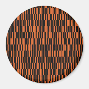 Aimant Orange, cool, tendance, art graphique géométrique 