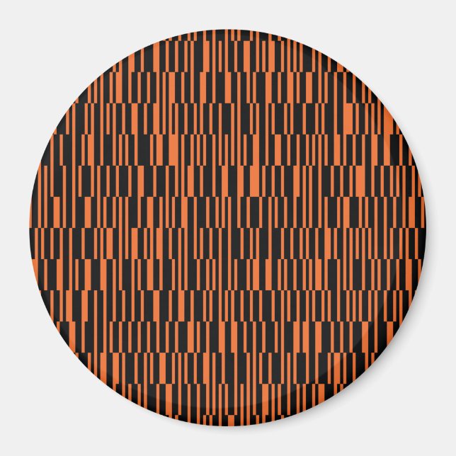 Aimant Orange, cool, tendance, art graphique géométrique  (Devant)