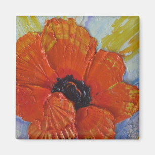 Aimant orange de pavot