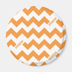 Aimant Orange de zigzag