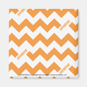 Aimant Orange de zigzag