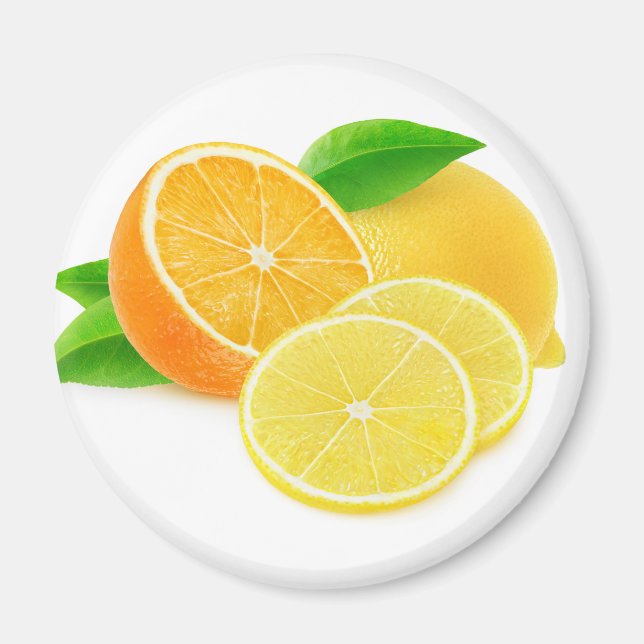 Aimant Orange et citron (Devant)