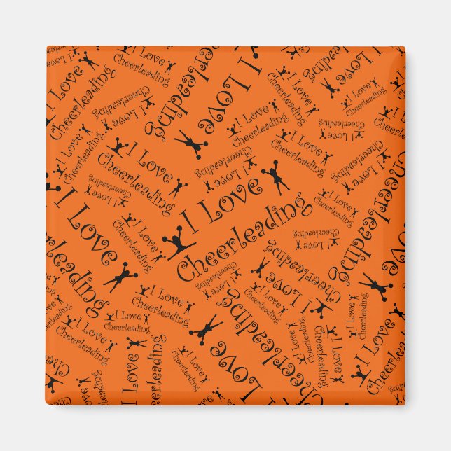 Aimant Orange J'aime guerrier (Devant)