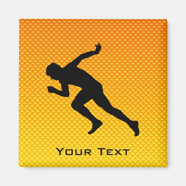 Aimant Orange Jaune Courant (Devant)