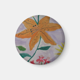 Aimant Orange Lily