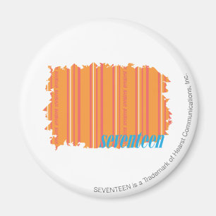 Aimant Orange mince 2 de rayures