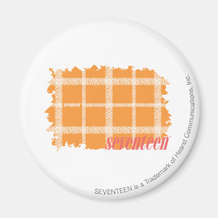 Aimant Orange Plaid 3