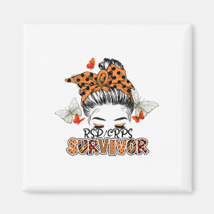 Aimant Orange Rsdcrps Messy Bun Girl Survivor Croire Sup
