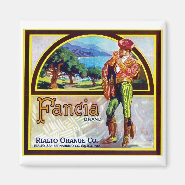 Aimant Oranges de Fancia (Devant)