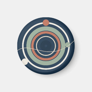 Aimant Orbites circulaires calmes en marine et sauge