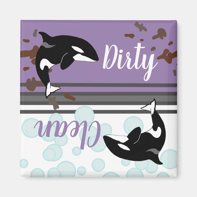 Aimant Orca Killer Whale Dirty/Clean (Devant)