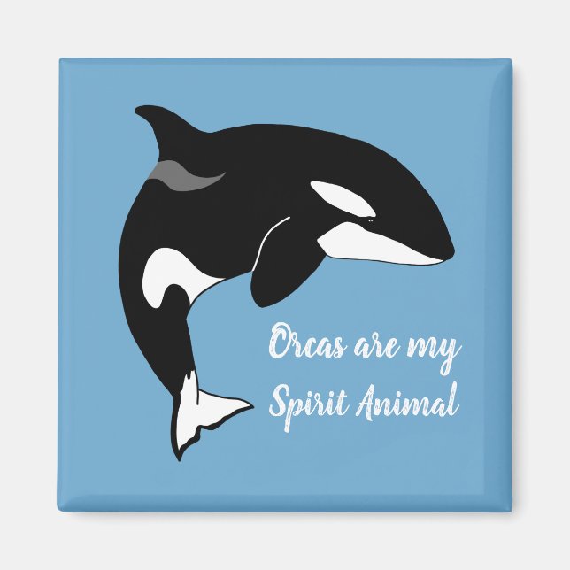 Aimant Orca Killer Whale Spirit Animal (Devant)