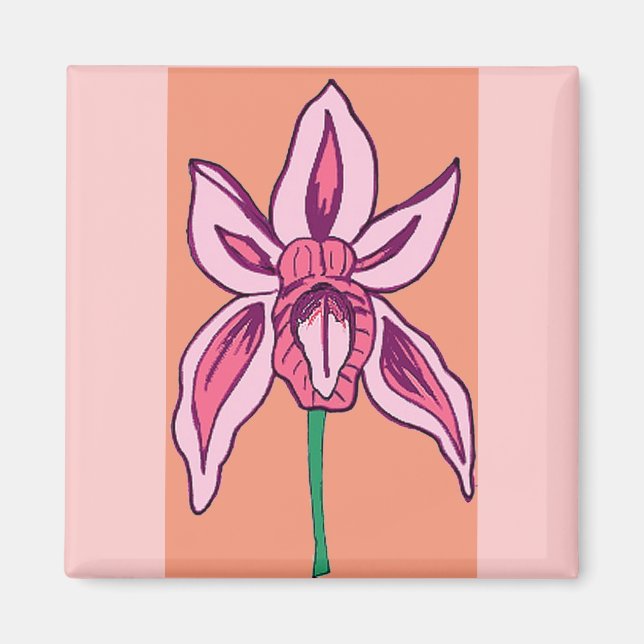 Aimant orchidée (Devant)