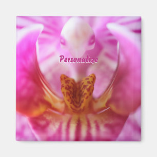 Aimant Orchidée Alien violette Orange Victime Florale