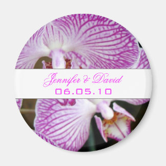 Aimant Orchidée Enregistrer l'aimant de date