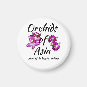 Aimant Orchidées d'Asie