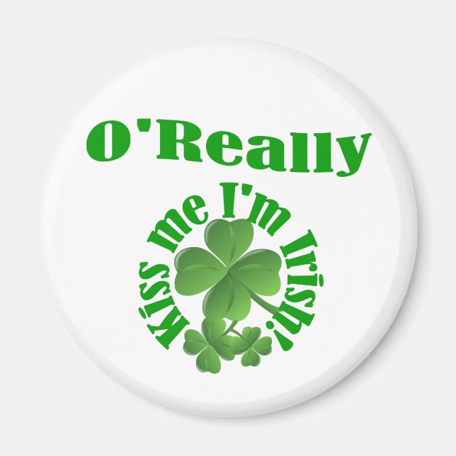 Aimant O'Really, nom de famille irlandais (Devant)