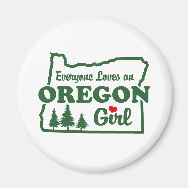 Aimant Oregon Girl (Devant)