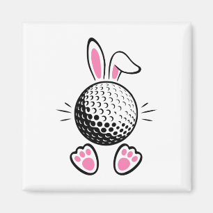Aimant Oreilles de lapin drôles floppy Golf Amateurs Mign