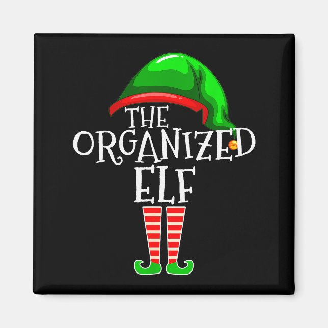 Aimant Organized Elf Group Matching Family Christmas  (Devant)
