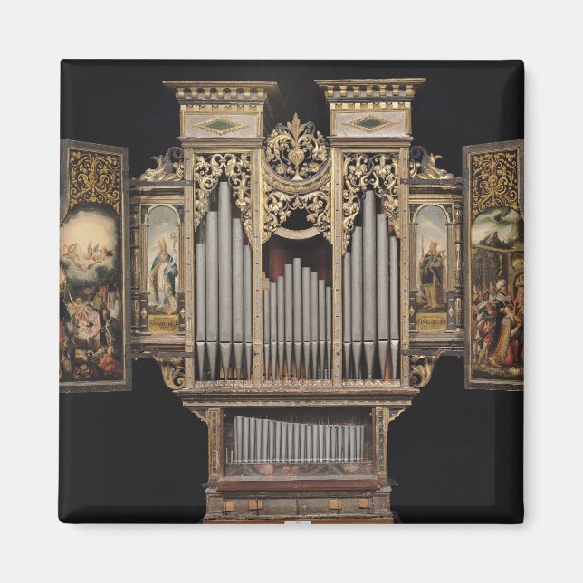 Aimant Orgue de choeur avec panneaux ouverts (Devant)
