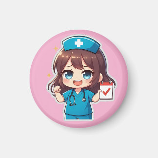 Aimant Original Chibi Nurse - Nursing Life