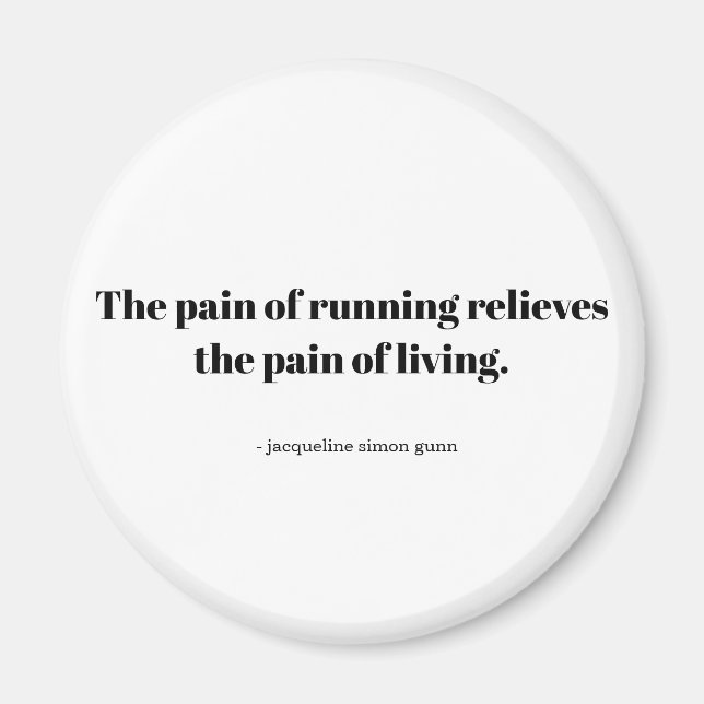 Aimant Original quote for runners. (Devant)