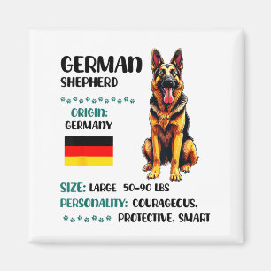 Aimant Origine Berger Allemand Drôle Amateur de Berger Al