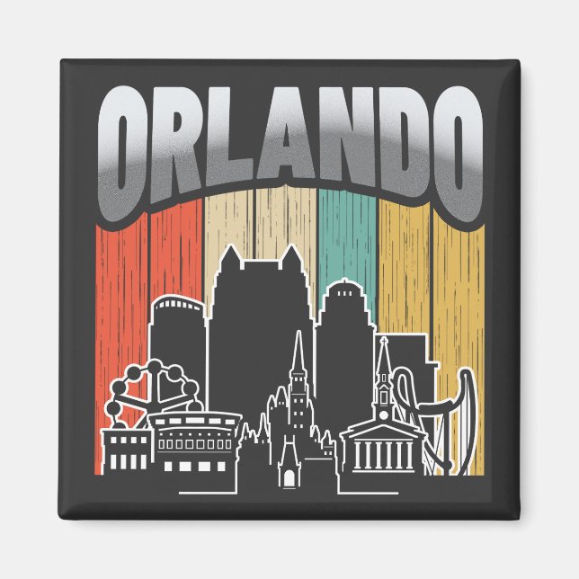 Aimant Orlando Florida Vintage (Devant)