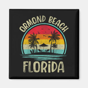 Aimant Ormond Beach Floride Palmier Famille Été