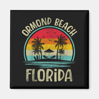 Aimant Ormond Beach Floride Palmier Famille Été