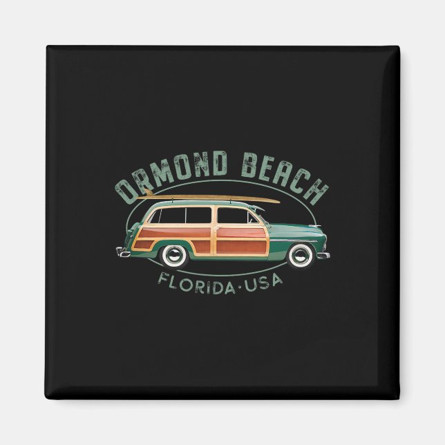 Aimant Ormond Beach Floride Surf vintage  (Devant)